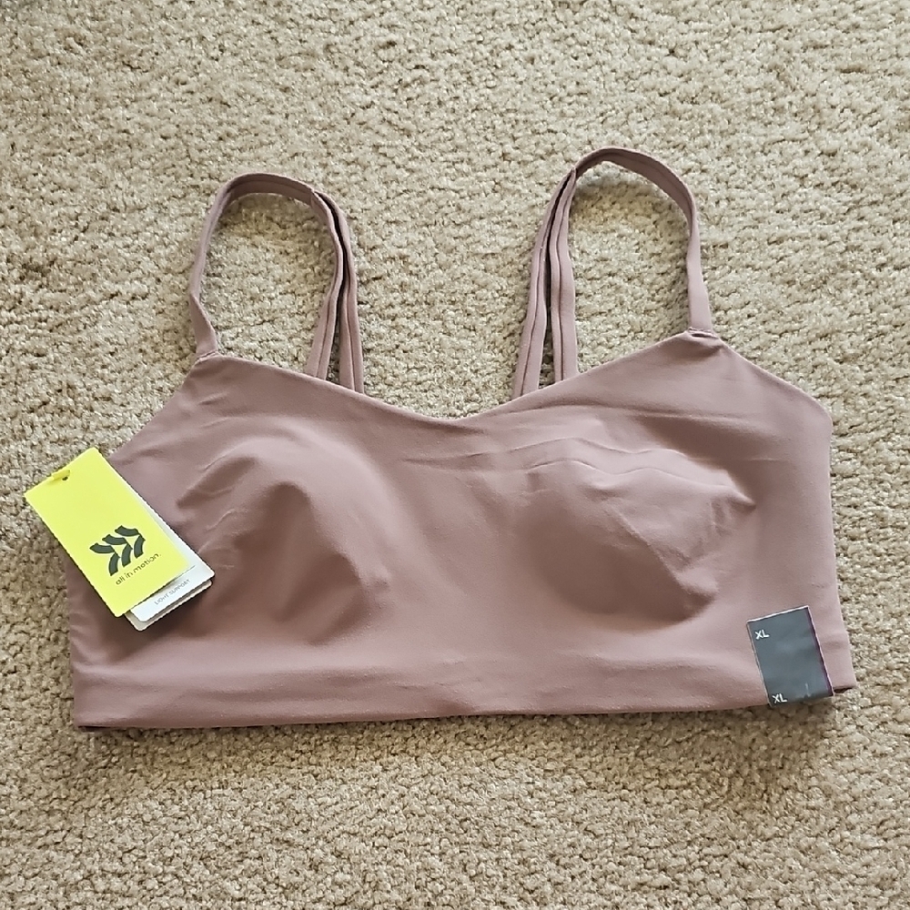 All In Motion Women's Sports Bra Light Support Strappy Everyday XL